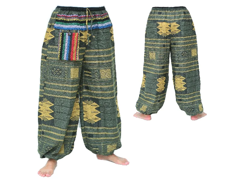 Genie Pants Aladdin Pants Men Women Green