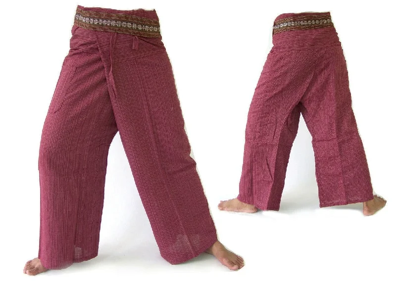 Thai Fisherman Pants Thai Pants Lounge Pants Wrap Pants Men Women 1 pocket