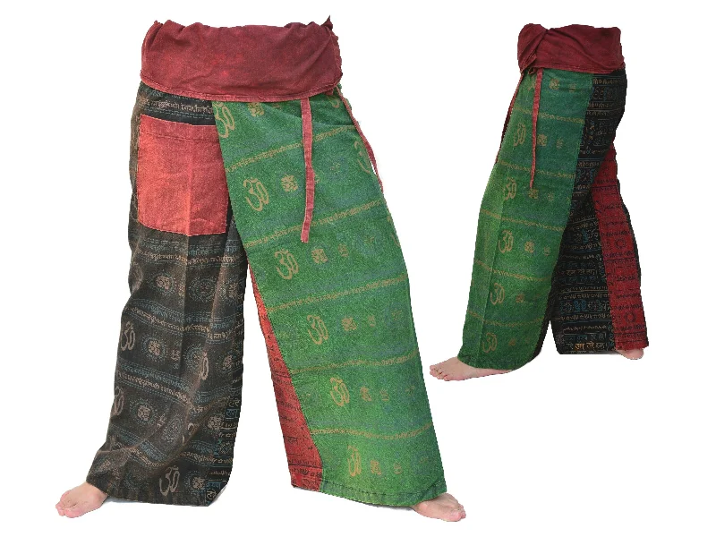 Thai Fisherman Pants Thai Pants Lounge Pants Wrap Pants Men Women 1 pocket