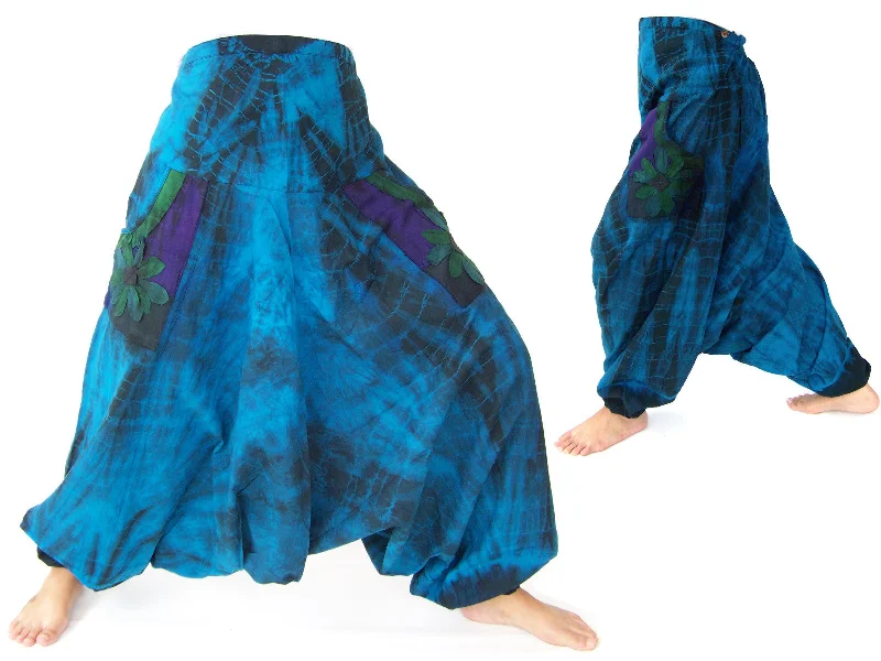 Tie Dye Drop Crotch Pants Harem Pants Men Women