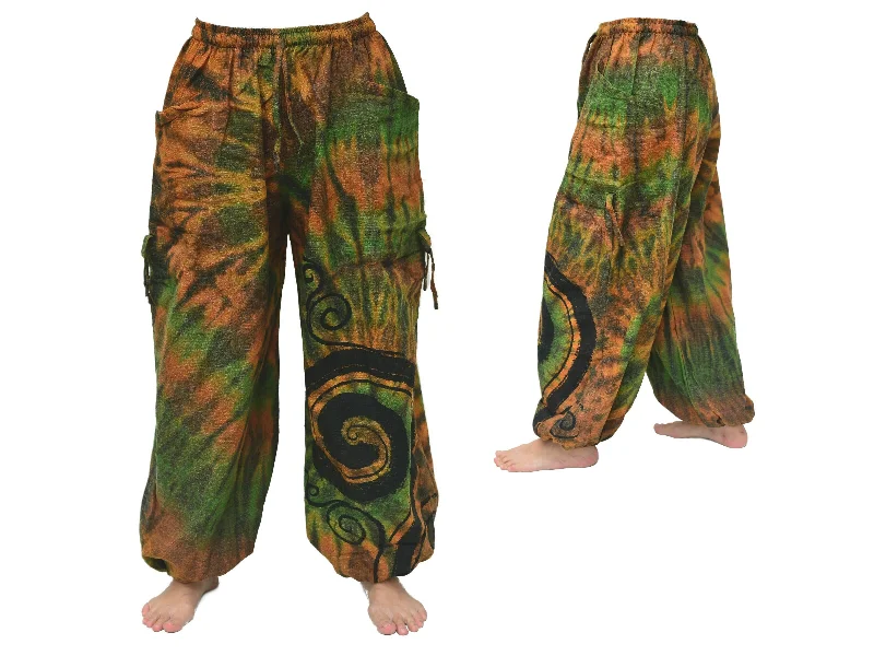 Tie Dye Harem Pants Yoga Pants Men Women adjustable length