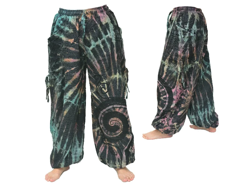 Tie Dye Harem Pants Yoga Pants Men Women adjustable length