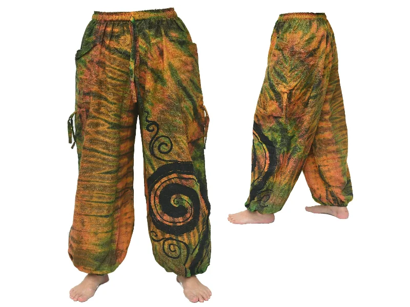 Tie Dye Harem Pants Yoga Pants Men Women adjustable length