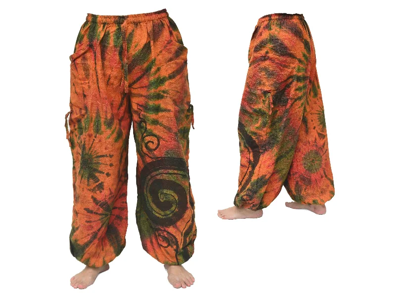 Tie Dye Harem Pants Yoga Pants Men Women adjustable length