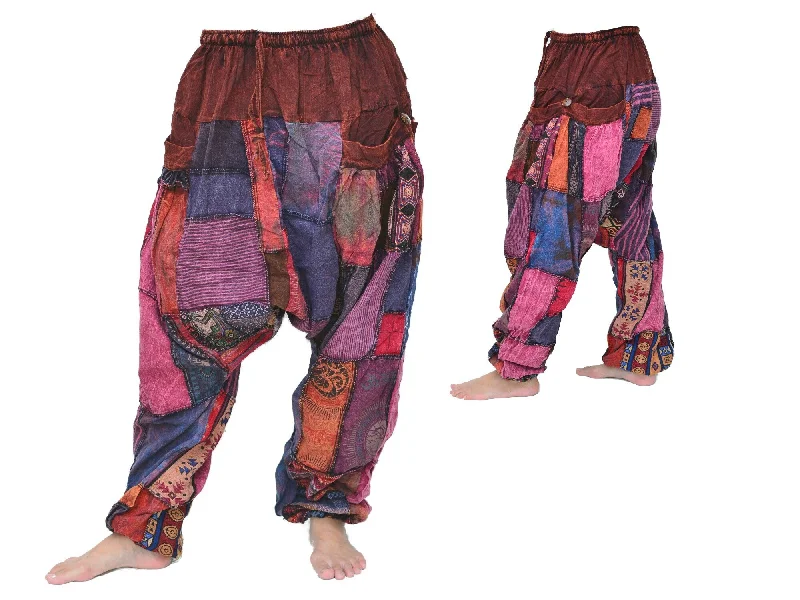 Unique Harem Pants Lounge Pants Hippie Pants Men Women Patchwork