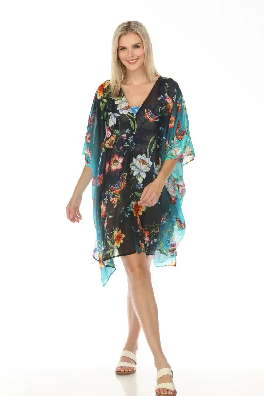 Johnny Was Ombre Garden Swim Cover-Up Kaftan Dress CSW8123-Y