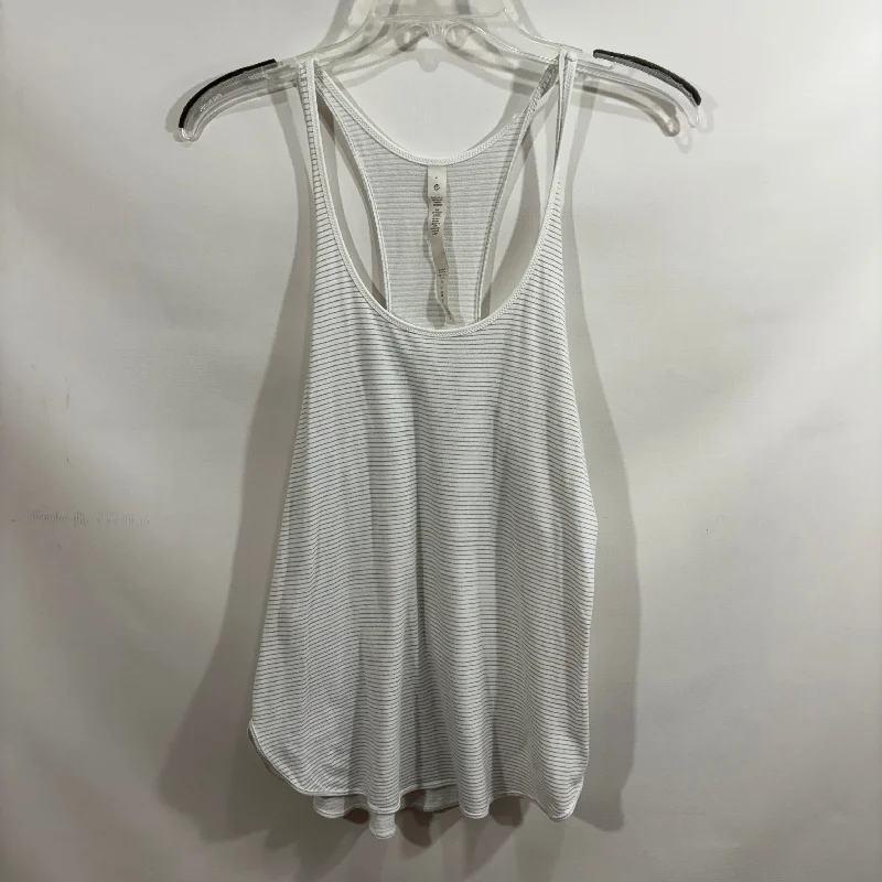 Athletic Tank Top By Lululemon In White, Size: 8