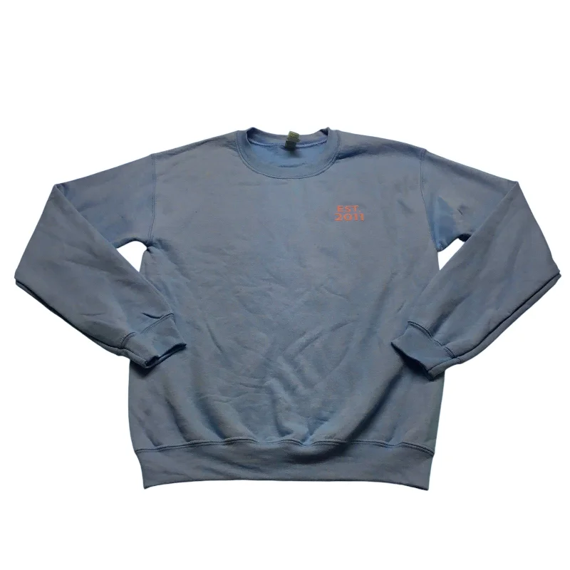 Top Long Sleeve By Gildan In Blue, Size: S