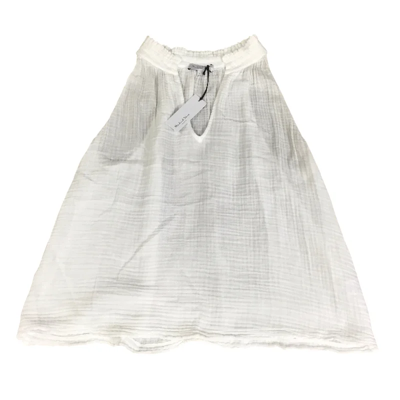 Top Sleeveless By Michael Stars In White, Size: L